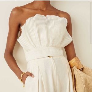 LOOKING FOR Andres Otalora Gingko silk Crop top